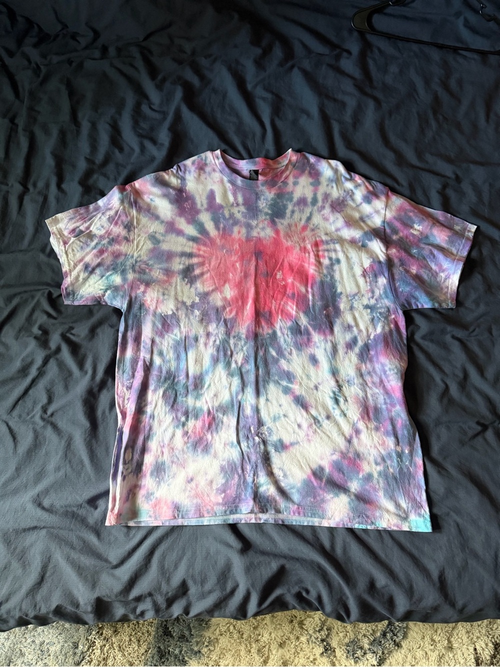 Heart Tie-Dye Short Sleeve T-Shirt